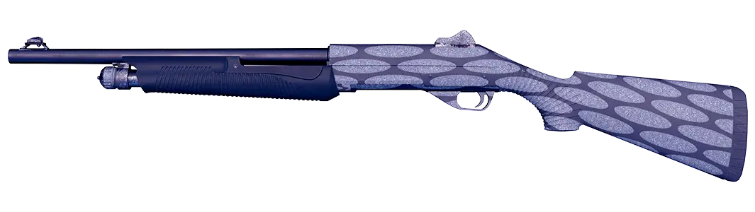 Grey shotgun with steel pattern