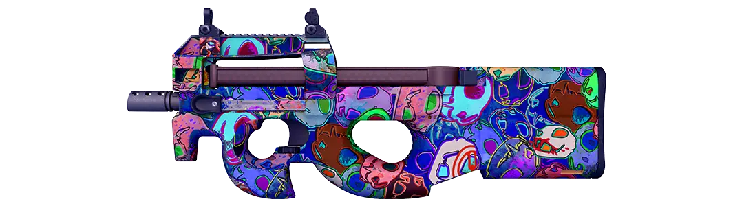 Purple abstract gun skin pattern