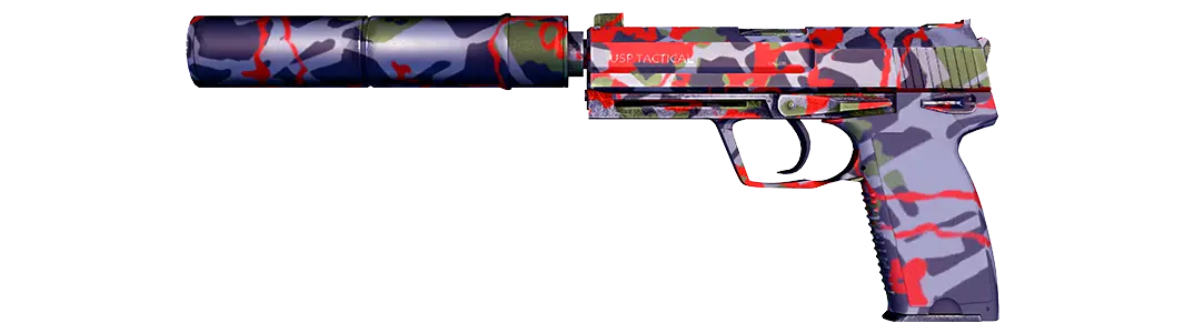 Camouflaged USP pistol skin Serum