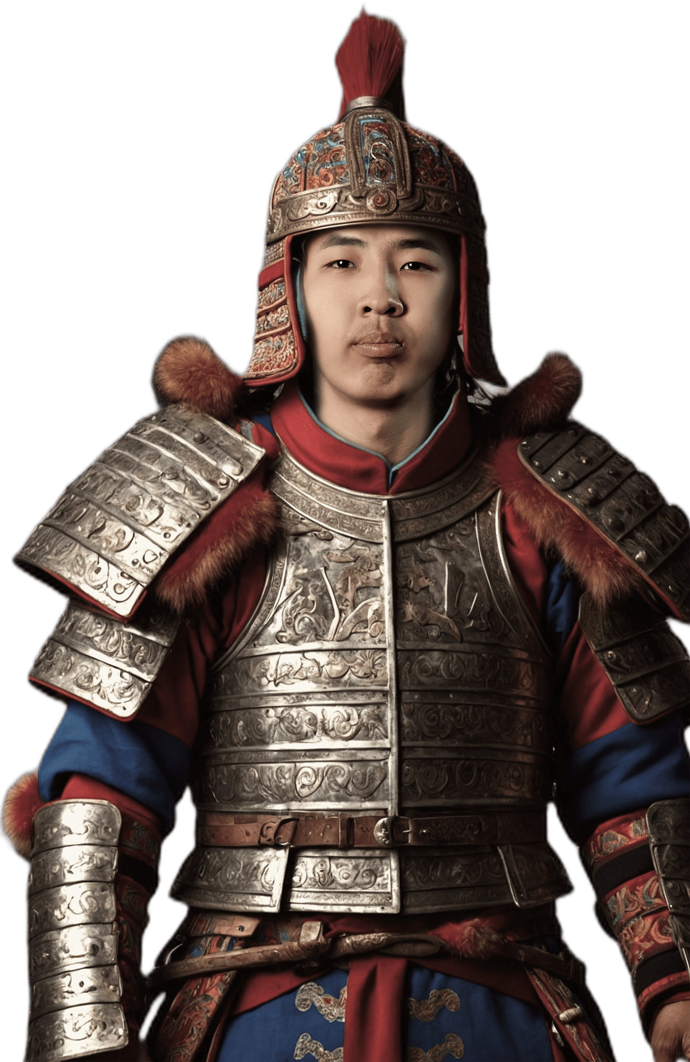 Armored Mongolian warrior