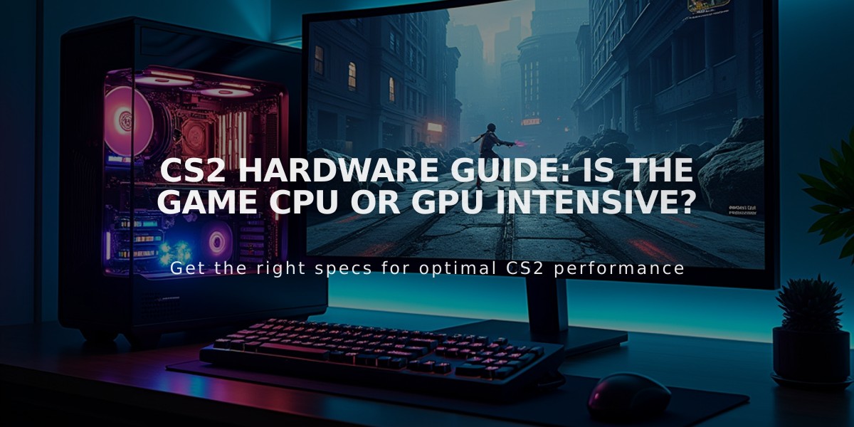 CS2 Hardware Guide: Is the Game CPU or GPU Intensive?