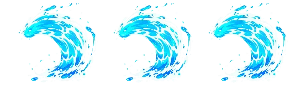 Blue hydro wave design