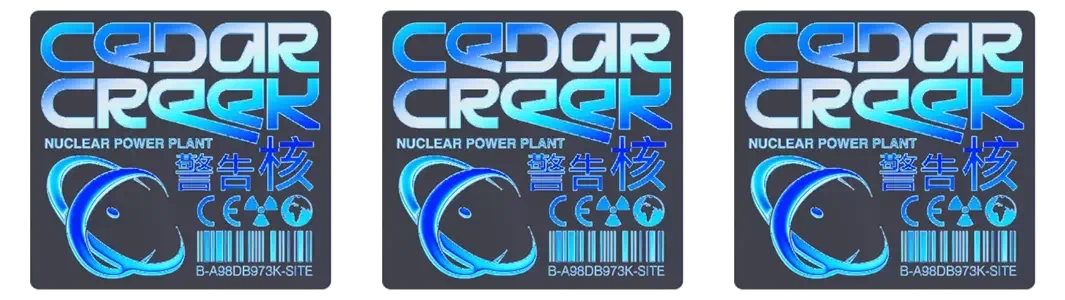 Cedar Creek Holographic Logo