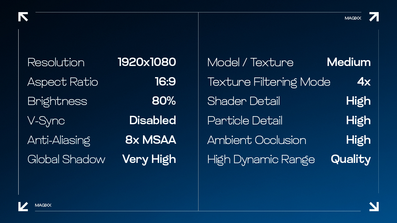 Game video settings menu screenshot