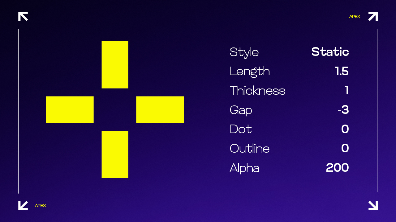 Crosshair aim settings