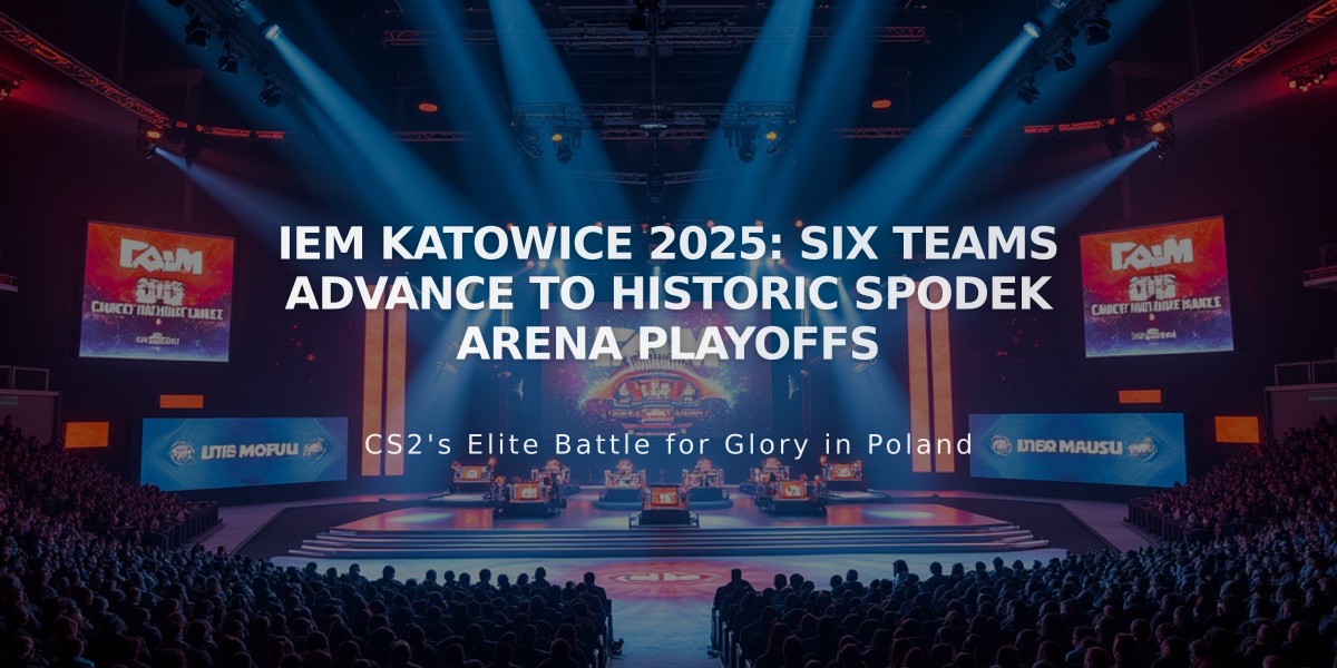 IEM Katowice 2025: Six Teams Advance to Historic Spodek Arena Playoffs