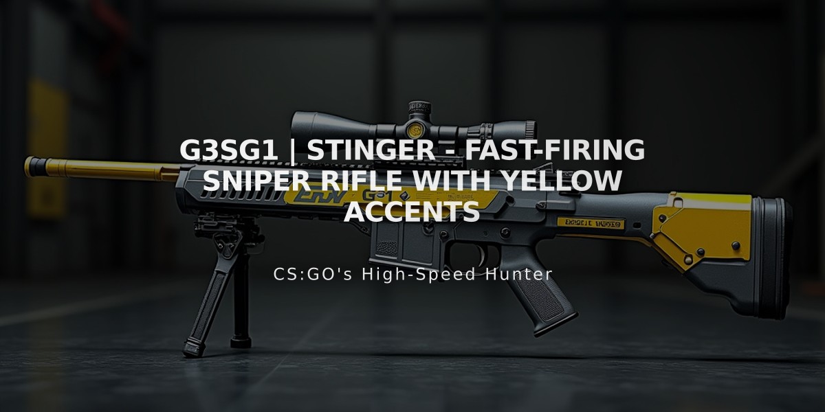 G3SG1 | Stinger - Fast-firing Sniper Rifle with Yellow Accents