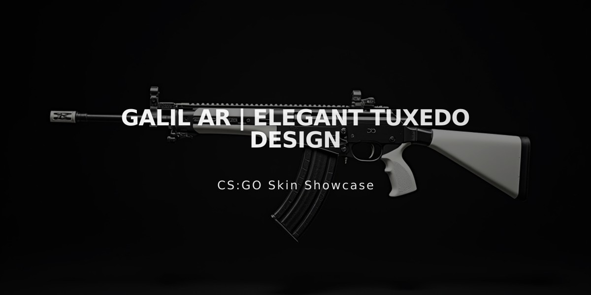 Galil AR | Elegant Tuxedo Design