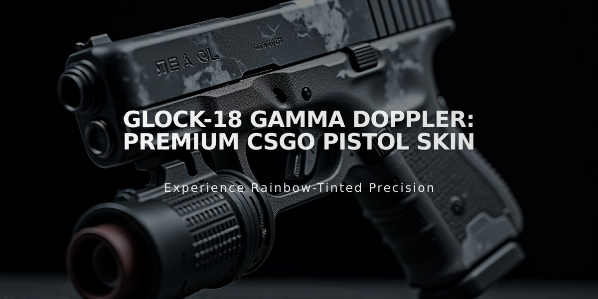 Glock-18 Gamma Doppler: Premium CSGO Pistol Skin