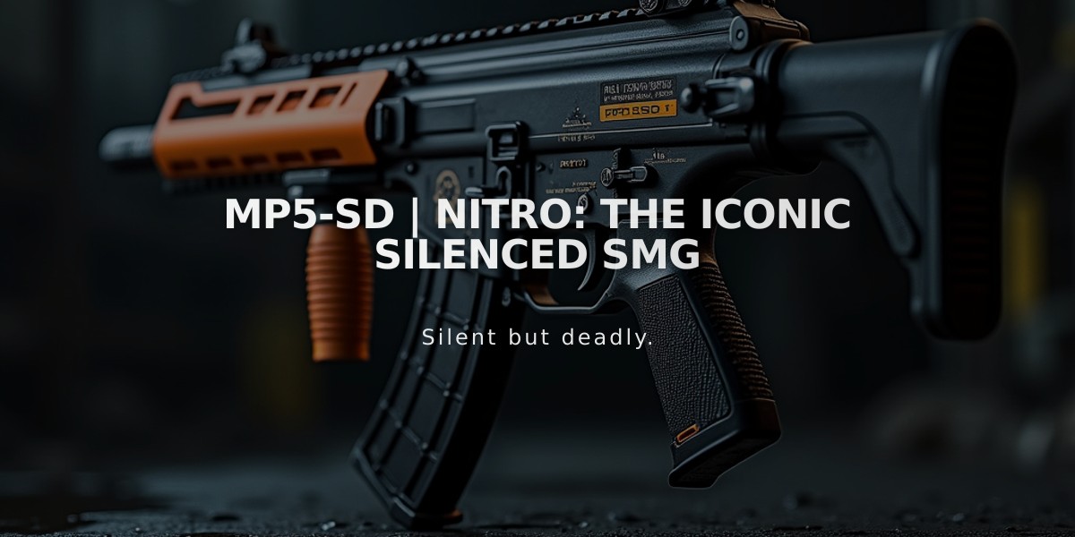 MP5-SD | Nitro: The Iconic Silenced SMG